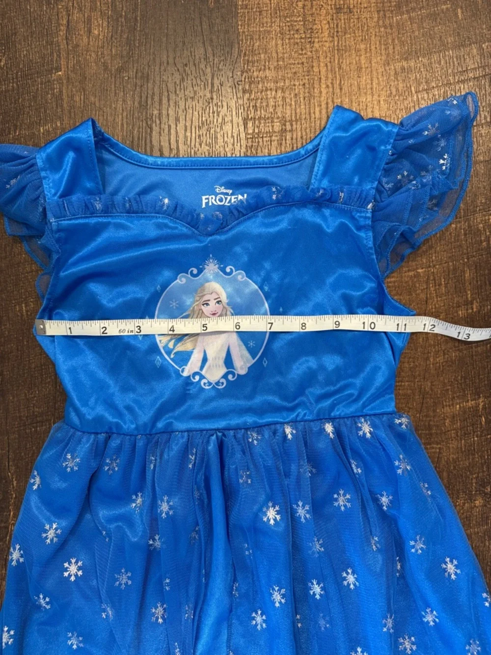 Disney Blue Elsa Snowflake night Gown for girls - Picture 5 of 8